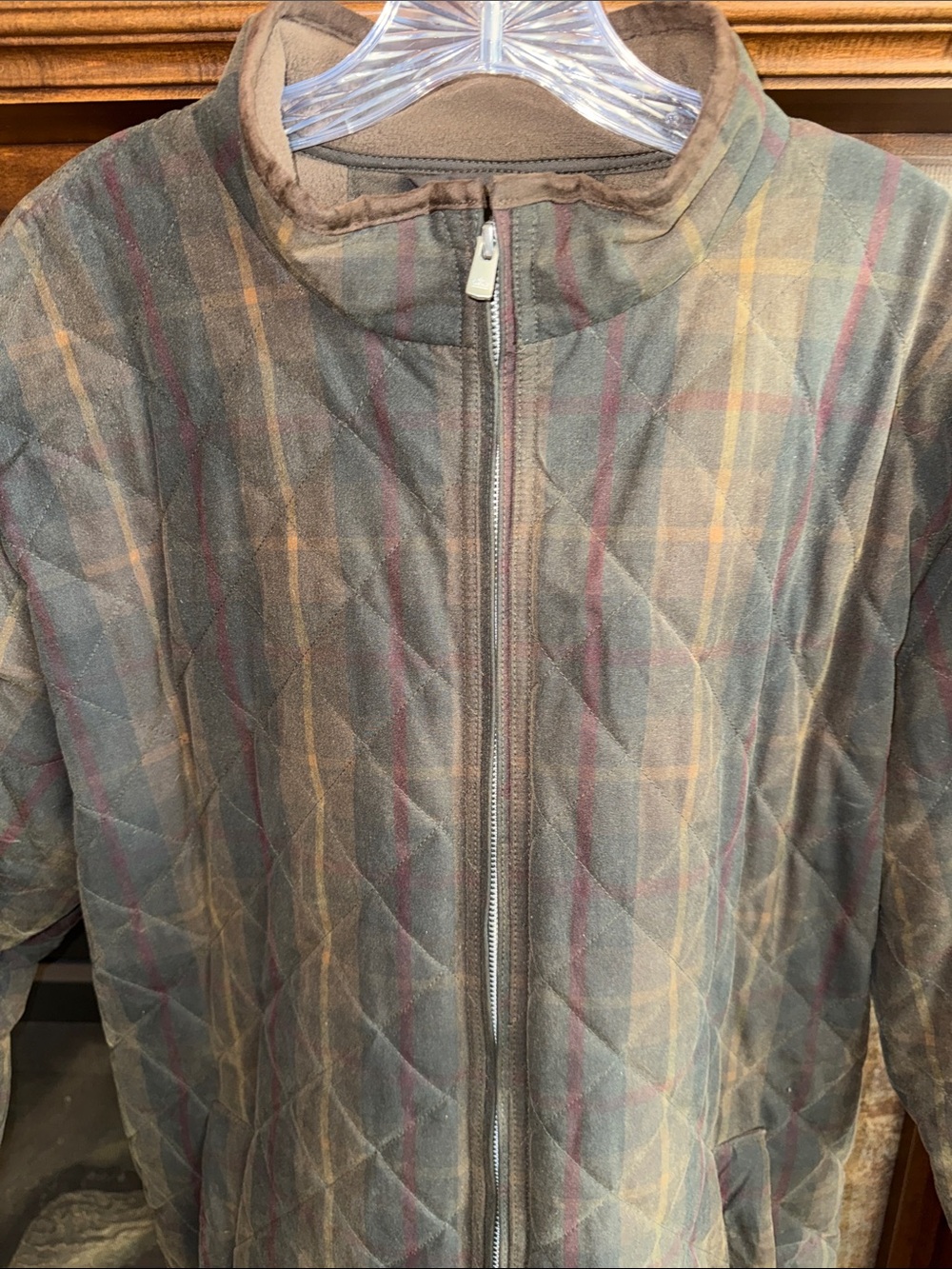 Peter Millar plaid waxed cotton Field Jacket XL preppy classic country club